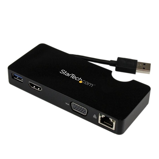 [ACC698776] Replicador de puertos usb 3.0 de viajes con hdmi o vga - docking station para laptop - startech.com mod. usb3smdockhv