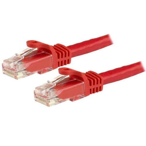 [NET1968] Cable de red gigabit ethernet 15m utp patch cat6 cat 6 rj45 snagless sin enganches - rojo - startech.com mod. n6patc15mrd