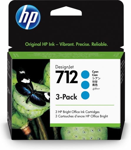 [PRI3473] Cartucho hp 712 - cian