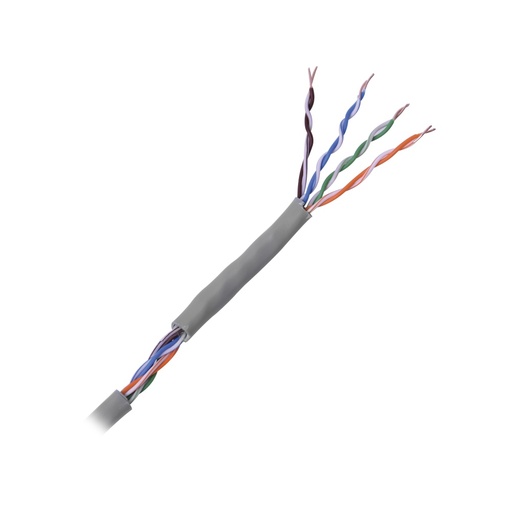 [SEC3028] Cable cat5e de alto rendimiento, con certificaciones etl, ul, con garantía de 25 años, color gris, de 100 m ( 328 ft ) para apli