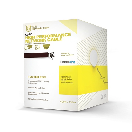 [SEC3031] Bobina De Cable LinkedPRO Cat5e UTP 152.5 Metros
