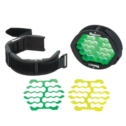 [WIR866] Herramienta para peinado y organización de cables, incluye organizador verde para diámetros de cables de 4.6 a 6.3 mm y amarillo