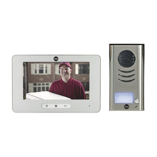 [SEC3124] Kit de videoportero manos libres: frente de calle y monitor/ hasta 16 monitores / 2 hilos
