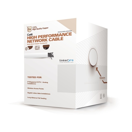 [SEC3129] Bobina De Cable LinkedPRO Cat6+ UTP 152 Metros