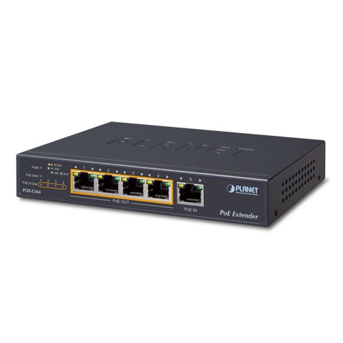 [SEC3148] Extensor ultra poe de 65 watts con 4 puertos gigabit de salida 802.3 af/at