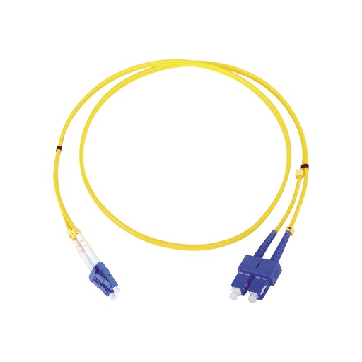 [SEC3173] Jumper de fibra óptica monomodo lc/sc duplex de 1 metro 