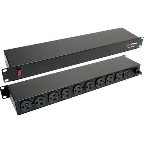 [SEC3203] Pdu básico para distribución de energía, con 10 tomas nema 5-15r traseras, 1ur, 15 amp, 120 vca