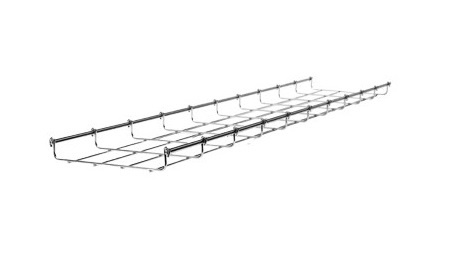 [WIR894] Charola tipo malla 33/100 mm con acabado electro zinc, hasta 52 cables cat6,  tramo 3m 