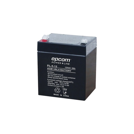 [POW51864] Batería con tecnología agm/vr, 12 vcd ; 5 ah para aplicaciones en sistemas de respaldo