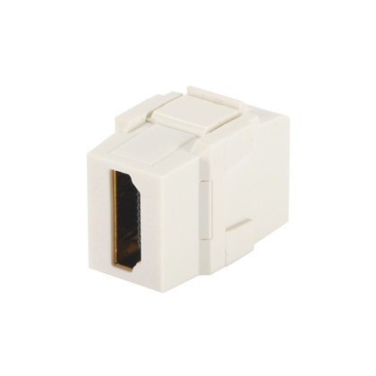 [WIR901] Módulo acoplador hdmi 2.0, hembra a hembra tipo-a, categoría 2, keystone, color blanco