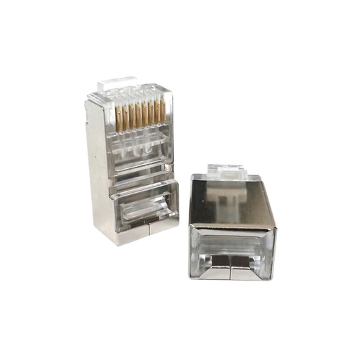 [WIR902] Conector rj45 para cable ftp/stp categoría 5e - blindado sin pin a tierra