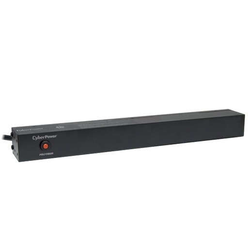 [SEC3385] Pdu básico para distribución de energía, con 8 tomas nema 5-15r traseras, 1ur, 15 amp, 120 vca