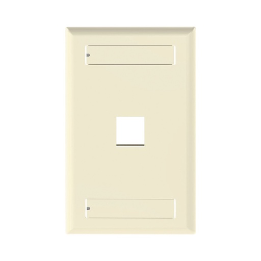 [WIR936] Placa De Pared Vertical Salida Para 1 Puerto Panduit Keystone Con Espacios Para Etiquetas