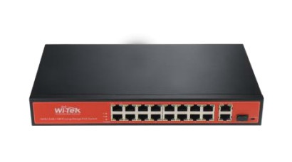 [SEC3514] Switch poe (802.3af/at/bt) no administrable de largo alcance, hasta 250m, 16 x 10/100mbps (poe) + 2 x 100/1000mbps + 1 x sfp, 20