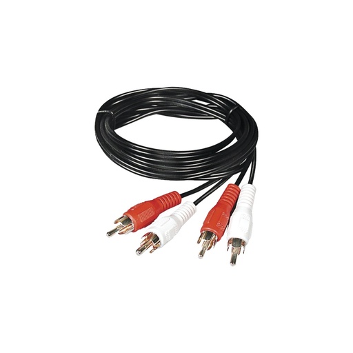 [SEC3531] Cable rca macho a macho de 1 metro de longitud, para aplicaciones de audio y video optimizado para hd 