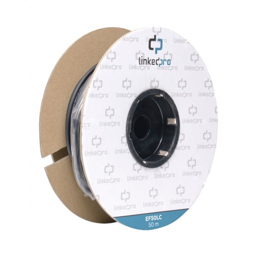 [SEC3601] Carrete de fibra óptica monomodo con conectores lc-lc duplex, reforzada con kevlar, de 50 metros