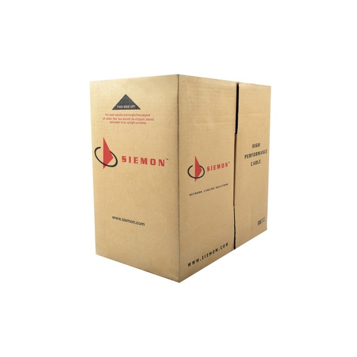 [SEC3628] Bobina de cable utp reelex, de 4 pares, desempeño cat6, pvc (cm), color gris, 24 awg, 305m