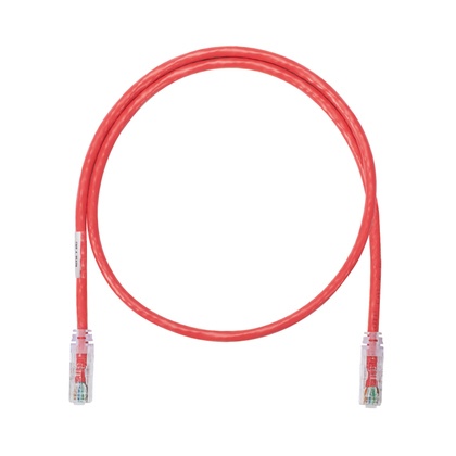 [NET2121] Cable de parcheo utp categoría 6, con plug modular en cada extremo - 1 m. - rojo