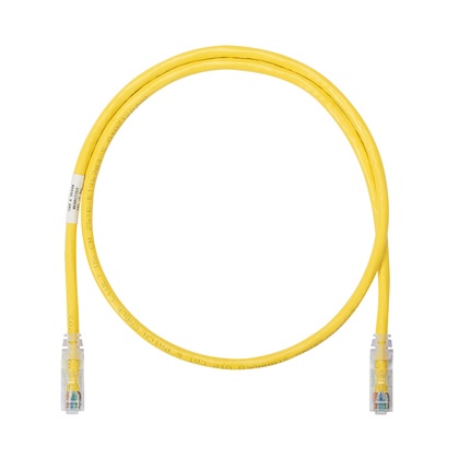 [NET2127] Cable de parcheo utp categoría 6, con plug modular en cada extremo - 1 m. - amarillo
