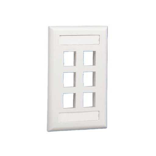 [WIR1000] Placa de Pared Vertical Panduit NK6FIWY 6 Puertos Netkey