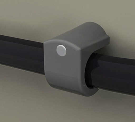 [WIR1072] Grapa para cable redondo de 14mm color gris (100pzs) (3105-00100) 