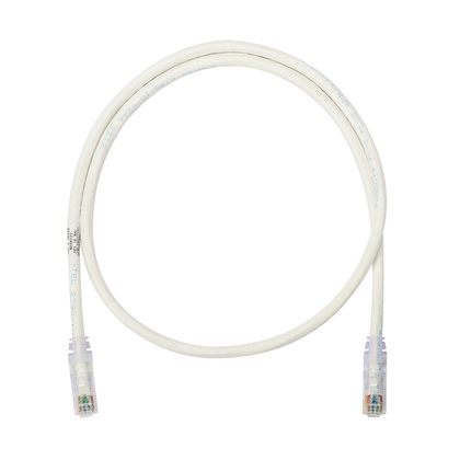 [NET2175] Cable de parcheo utp categoría 6, con plug modular en cada extremo - 6 m. - blanco mate