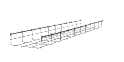 [WIR1083] Charola tipo malla 66/250 mm, con acabado electro zinc, hasta 262 cables cat6, tramo 3 mm 