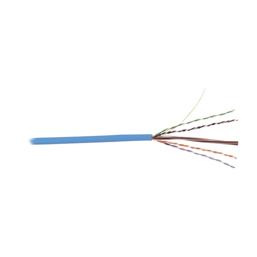 [SEC3880] Bobina de cable utp reelex, de 4 pares, alto desempeño cat6, pvc (cmr), color azul, 23 awg, 305m