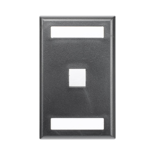 [WIR1115] Placa De Pared Vertical Panduit Salida Para 1 Puerto Keystone Con Espacios Para Etiquetas