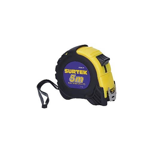 [TOO58] Flexometro Anti-impacto de 5 metros Cinta Ancha con Boton de Freno