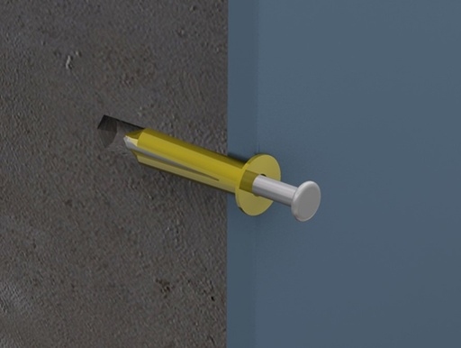 [WIR1130] Taquete amarillo 7/32" para tornillos 8mm x 1" (100pzs) (1102-02100)