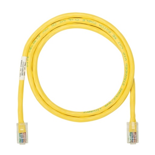 [NET2233] Cable de parcheo utp categoría 5e, con plug modular en cada extremo - 1.5 m. - amarillo