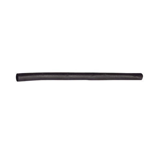 [NET2243] Tubo termoencogible (termofit) negro de 1.2 m, 3/32" de diámetro, reduce de 2:1, poliolefina.