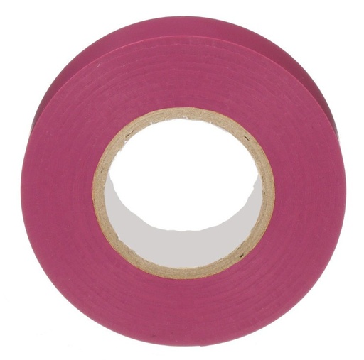 [WIR1172] Cinta eléctrica para aislar, de pvc, uso general, grosor de 0.18mm (7 mil), ancho de 19mm, y 20.12m de largo, color violeta