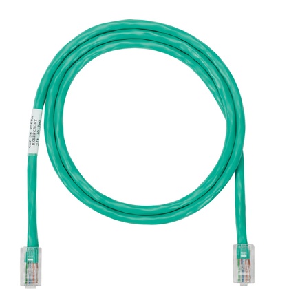 [NET2251] Cable de parcheo utp categoría 5e, con plug modular en cada extremo - 1 m. - verde