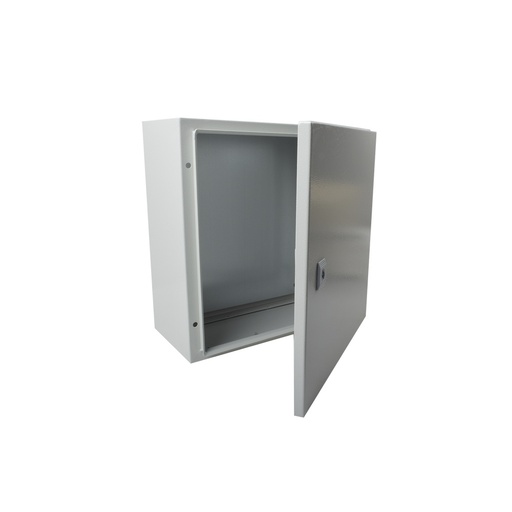 [SEC4516] Gabinete de acero ip66 uso en intemperie (400 x 400 x 200 mm) con placa trasera interior y compuerta inferior atornillable (incl