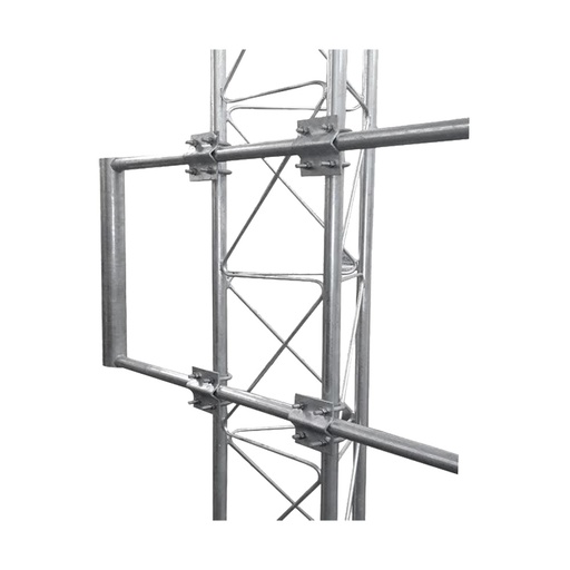 [SEC4536] Brazo uso rudo para torre stz galvanizado por inmersión en caliente de 170 x 60 cm tubo 2" ced 30.