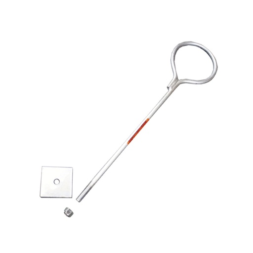 [SEC4552] Ancla de losa o pared de 65 cm. de 1/2" de diam. galvanizado electrolítico.