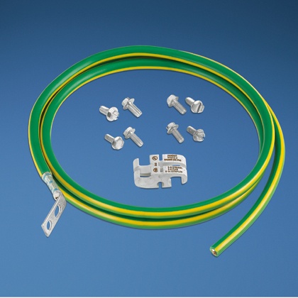 [NET2387] Kit de jumper para conexión de gabinete o rack de telecomunicaciones a barra de tierra física, 6 awg, 1.52 m de largo