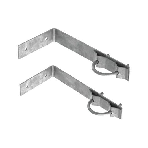 [SEC4651] Juego de herrajes de pared para sujeción de mástil (2 piezas).