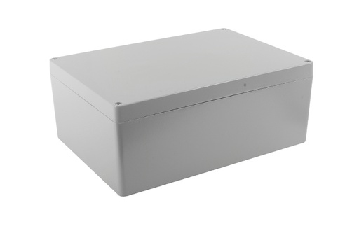 [SEC4716] Gabinete de aluminio para exterior (ip66) de 390 x 280 x 158 mm con rápida disipación de calor, cierre por tornillos con bisagra