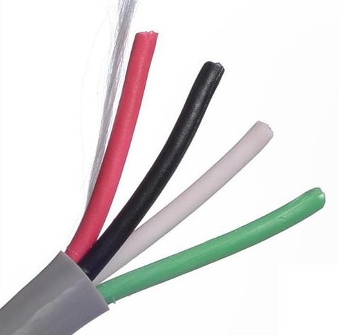 [SEC4850] Cable para seguridad y sonido belden 5302fe 008u1000 forro pvc gris cmr riser 4c/18awg 4 conductores calibre 18 awg multifilar 1