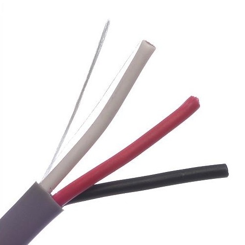 [SEC4852] Cable para seguridad y sonido belden 5301ue 008u1000 forro pvc gris cmr riser 3c/18awg 3 conductores calibre 18awg 100% cobre mu