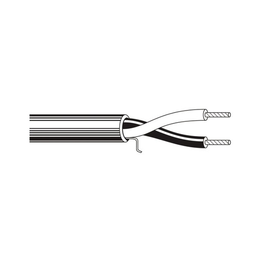 [SEC4858] Cable para seguridad y sonido belden 5200ue 008u1000 forro pvc gris cmr riser 2c/16awg 2 conductores calibre 16 awg 100% cobre c