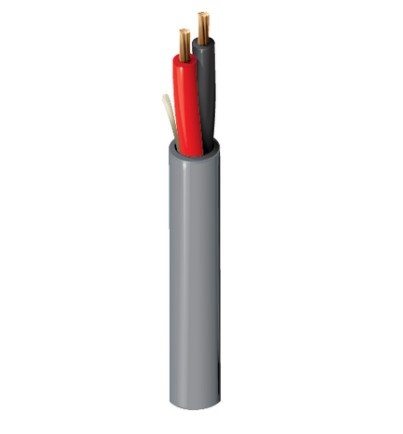 [SEC4859] Cable para seguridad y sonido belden 5300ue 008u1000 forro pvc gris cmr riser 2c/18awg 2 conductores calibre 18 awg 100% cobre m