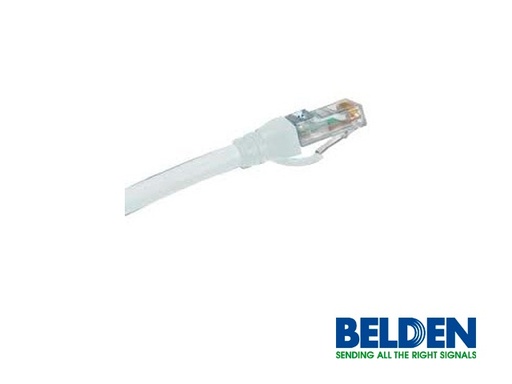[NET2808] Patchcord utp cat6a belden ca21109007 forro pvc blanco cmr-riser 4 pares calibre conductor 24 awg 100% cobre uso interior partes