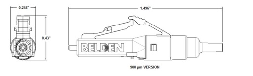 [NET2831] Conector fibra belden ax105202-s1 lc multimodo om3