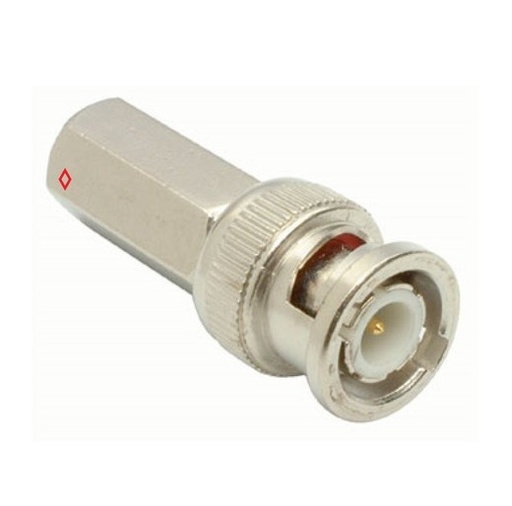 [ACC698914] Conector RG59 Enroscar BNC Macho Hexagonal Folksafe Cable Coaxial RG59 13.9X 4.8mm