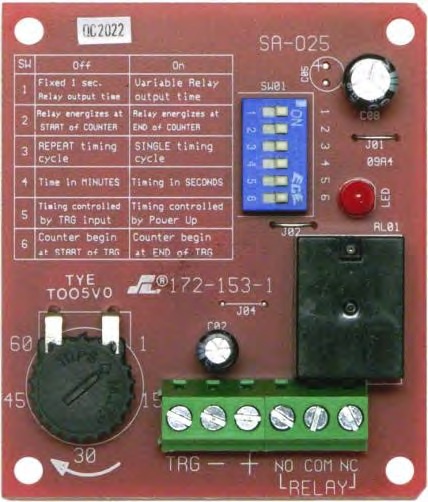 [ACC698942] Temporizador Programable Multiuso Enforcer Seco-Larm SA-025Q 1 Segundo - 60 Minutos