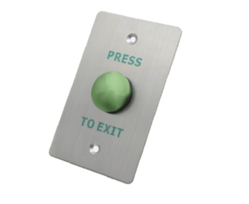 [ACC698950] Botón liberador axceze ax-b60 boton tipo push con forma de hongo en color verde fabricado en acero inoxidable  medidas 115x70x25